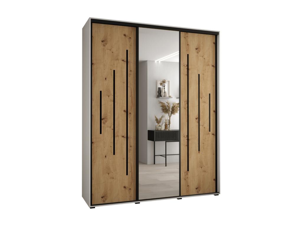 Black Wardrobe, 190 x 45 x 235.2 cm