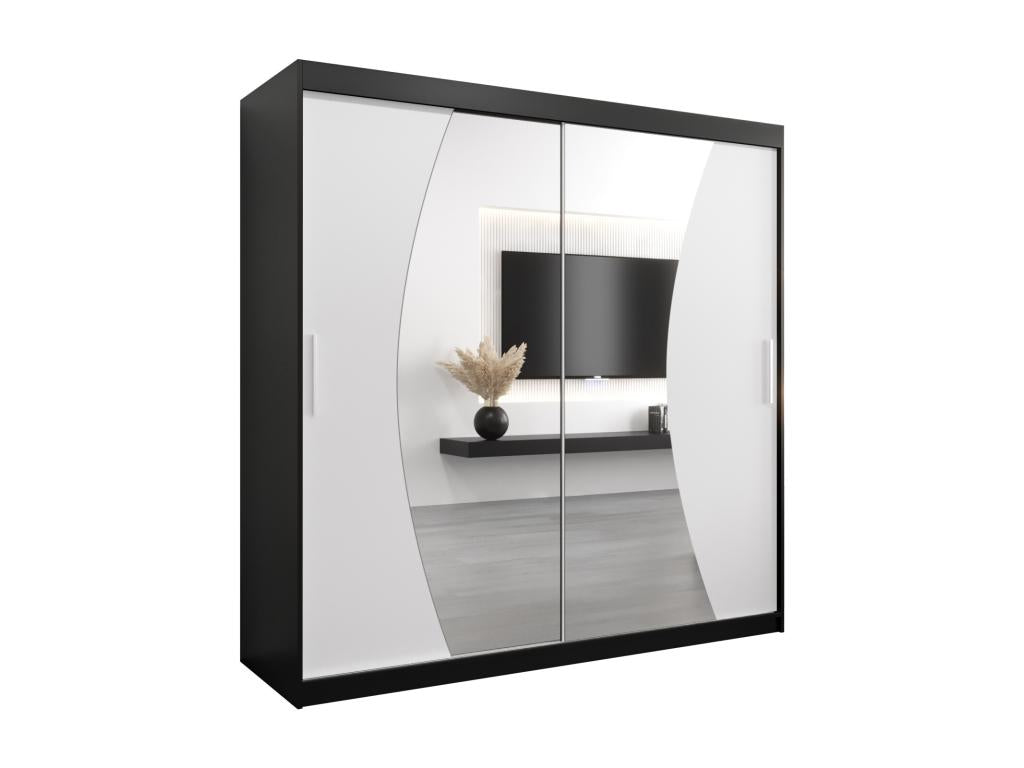 Black Wardrobe, 200 x 62 x 200 cm
