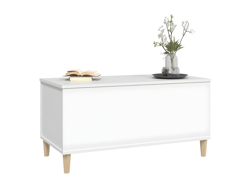 White Engineered Wood Coffee Table, 90 x 44.5 x 45 cm