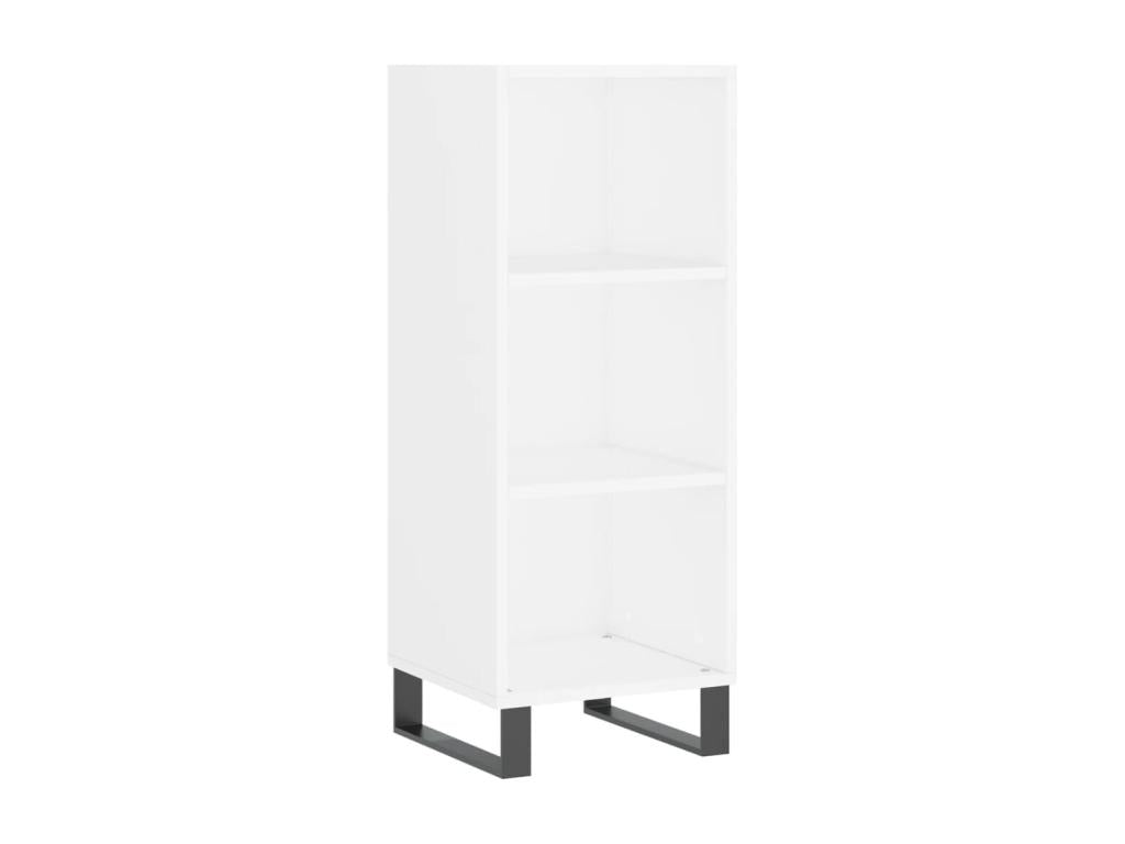 White Engineered Wood Sideboard, 34.5 x 32.5 x 90 cm