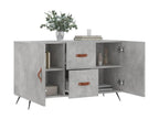 Gray Engineered Wood Sideboard, 100 x 36 x 60 cm