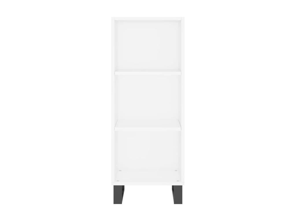 White Engineered Wood Sideboard, 34.5 x 32.5 x 90 cm