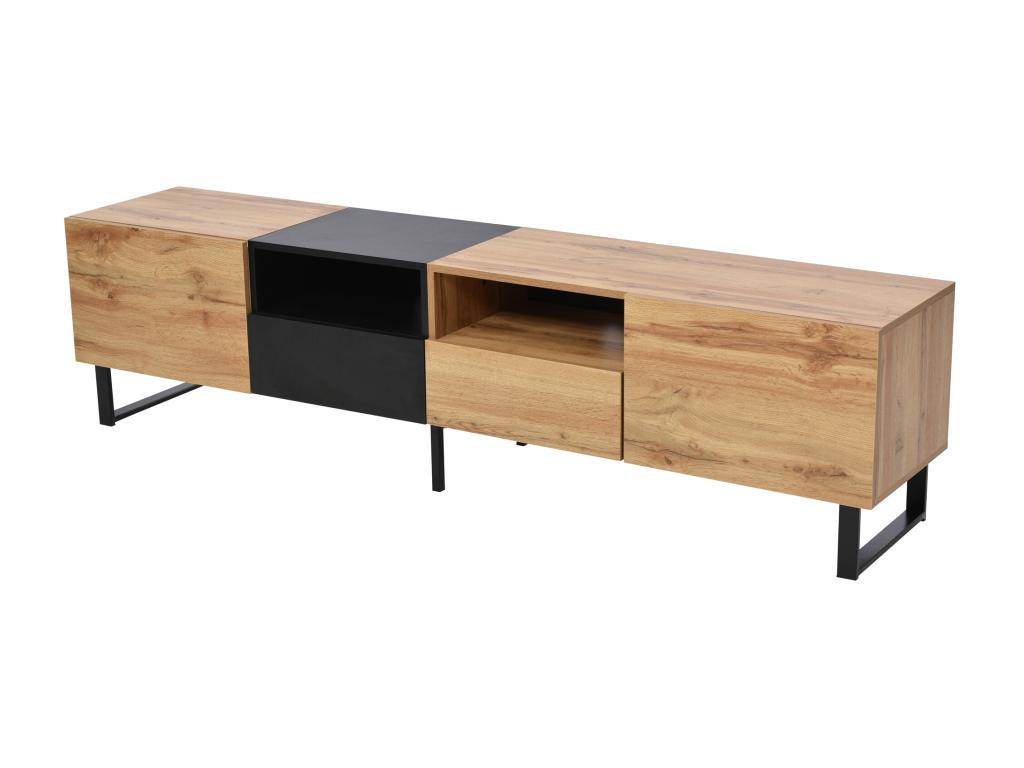 Natural Oak Wood TV Stand