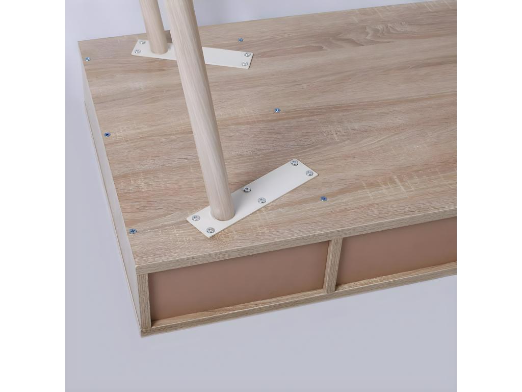 Beige Table, 120 x 58 x 77 cm