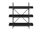 Black Engineered Wood Bookcase, 100 x 33 x 108.5 cm