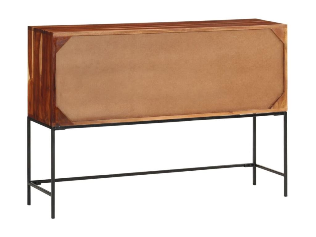 Brown Solid Wood Sideboard, 110 x 28 x 76 cm