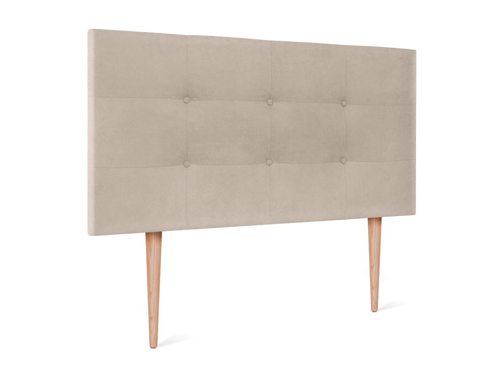 Beige Fabric Bed, 95 x 115 cm