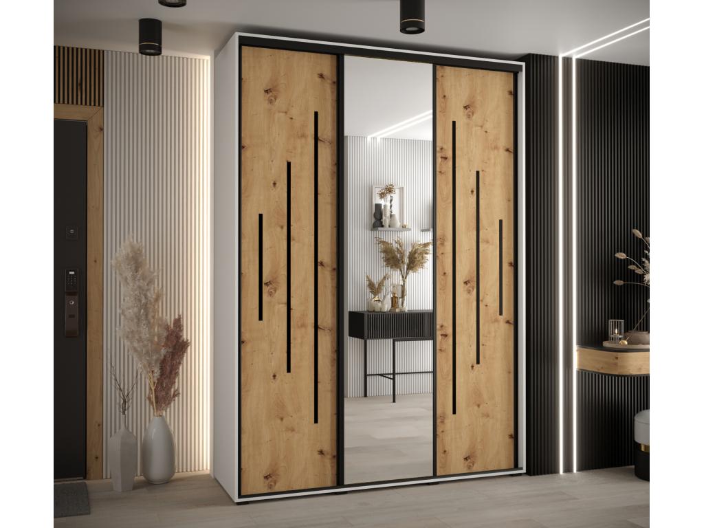 Black Wardrobe, 190 x 45 x 235.2 cm