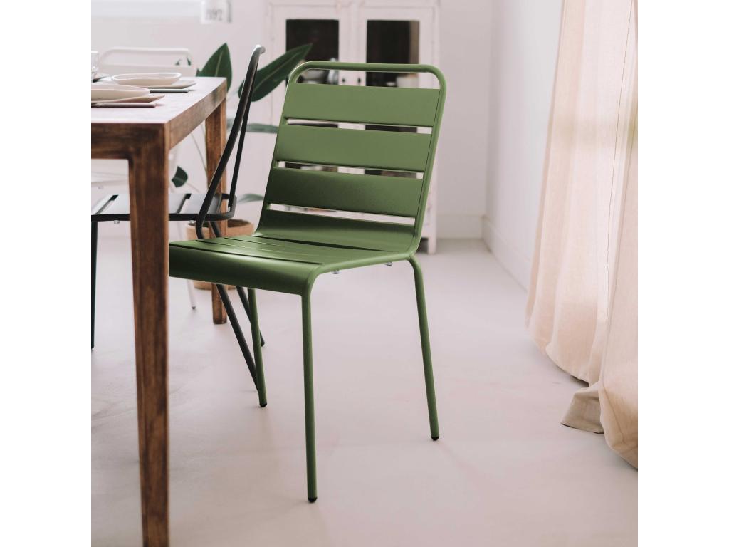 Green Metal Chair