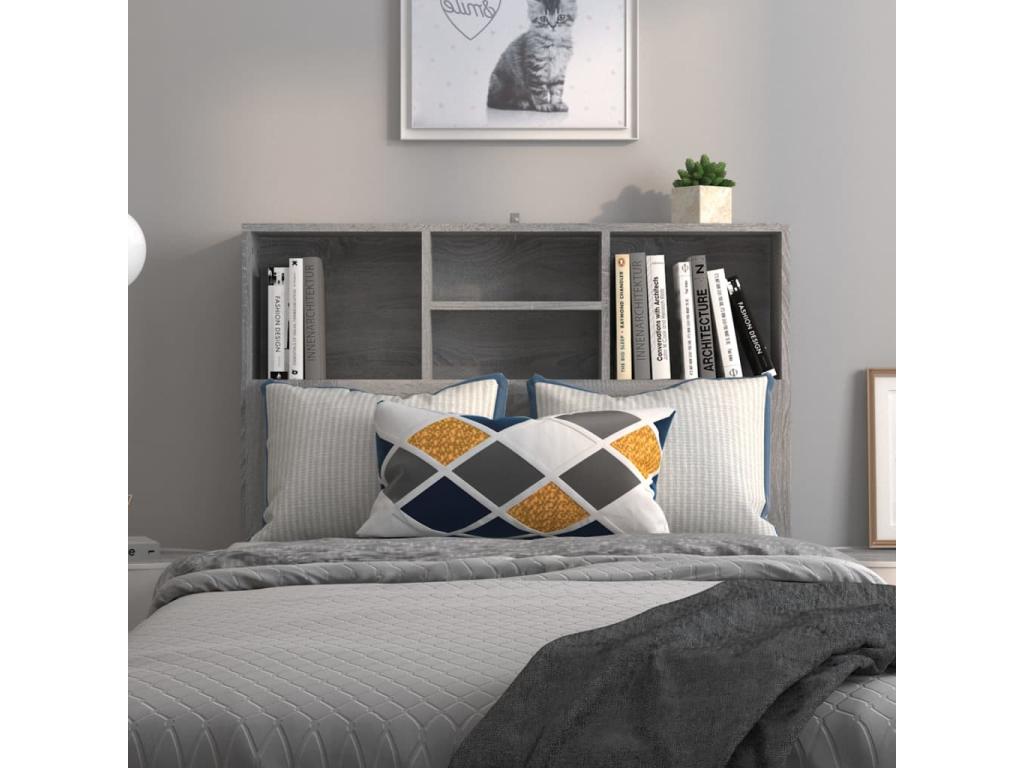 Gray Bed, 100 x 19 x 103.5 cm