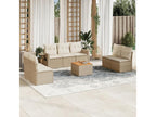 Beige Woven Resin Wicker Outdoor Furniture Set - dlz1766461253892