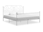 White Metal Bed, 180 x 200 cm