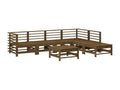 Brown Solid Wood Outdoor Furniture Set - dlz1766460903588