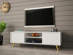 White TV Stand, 140 x 42 x 40 cm