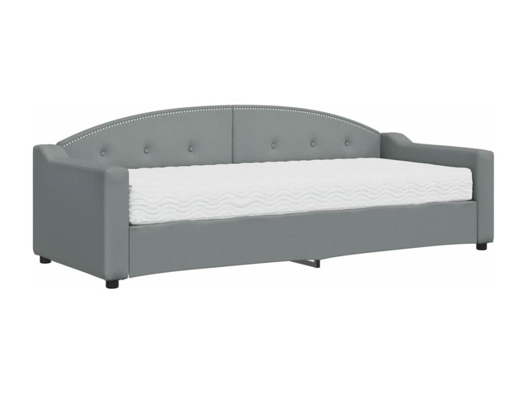 Gray Fabric Mattress, 80 x 200 cm