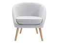 Gray Fabric Accent Chair