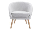 Gray Fabric Accent Chair