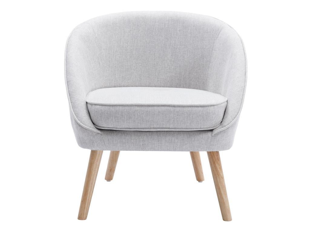 Gray Fabric Accent Chair