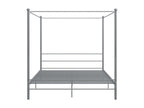 Gray Metal Bed Frame, 180 x 200 cm