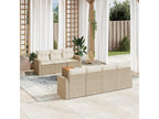Beige Woven Resin Wicker Outdoor Furniture Set - dlz1766461306533
