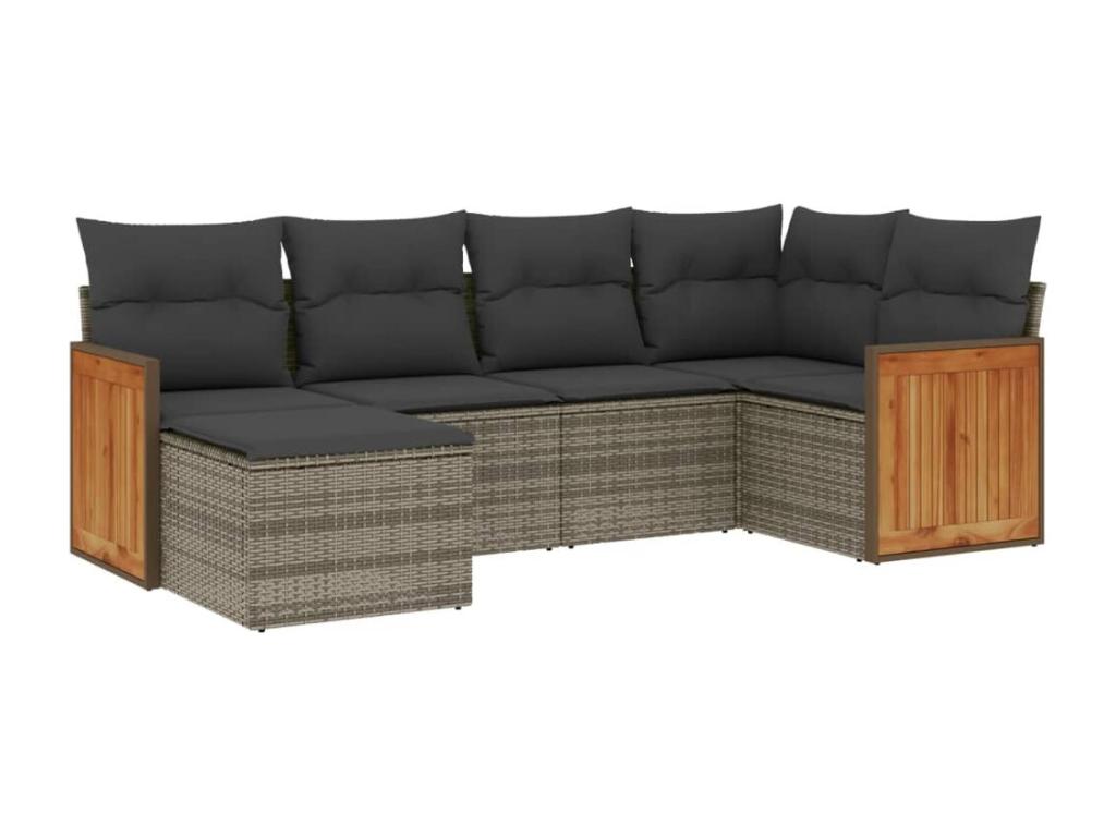 Gray Woven Resin Wicker Outdoor Furniture Set - dlz1766461366785