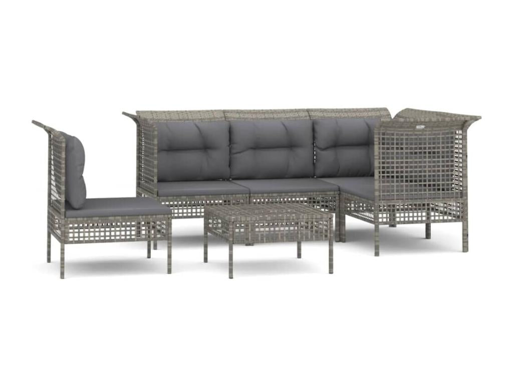 Gray Woven Resin Wicker Outdoor Furniture Set - dlz1766461605764