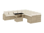Beige Woven Resin Wicker Outdoor Furniture Set - dlz1766460972682