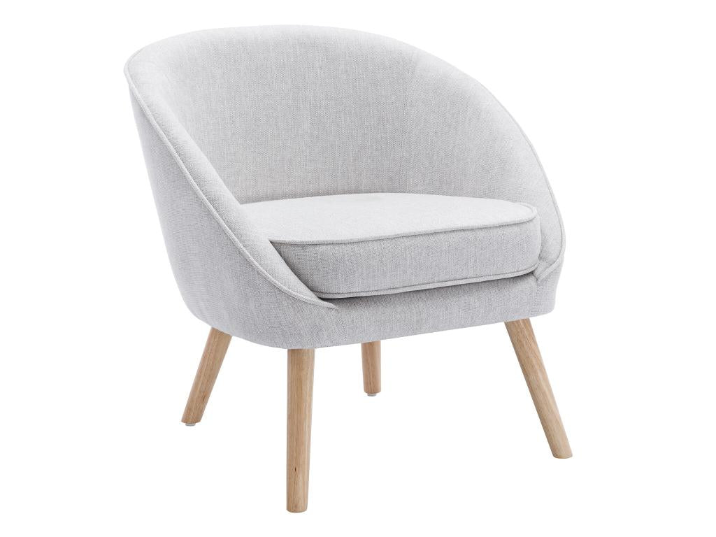 Gray Fabric Accent Chair