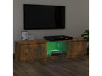 Brown Oak Wood TV Stand, 120 x 30 x 35.5 cm