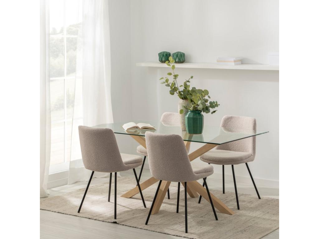 Gray Fabric Chair, 46 x 83 cm