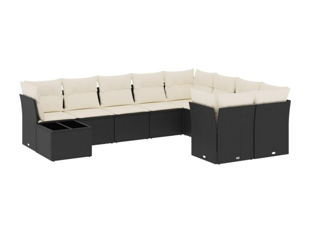 Black Woven Resin Wicker Outdoor Furniture Set - dlz1766461467762