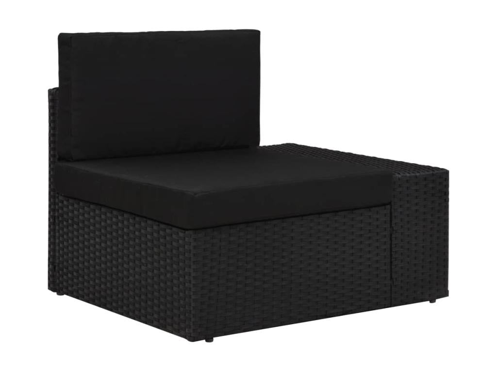 Black Woven Resin Wicker Outdoor Furniture Set - dlz1766461328078