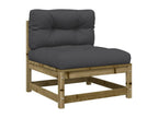 Brown Pine Wood Outdoor Furniture Set - dlz1766461867646
