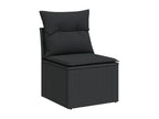Black Woven Resin Wicker Outdoor Furniture Set - dlz1766461811128
