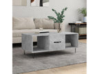 Gray Engineered Wood Coffee Table, 102 x 50 x 40 cm