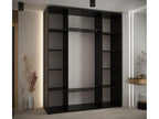 Black Wardrobe, 200 x 45 x 235.2 cm