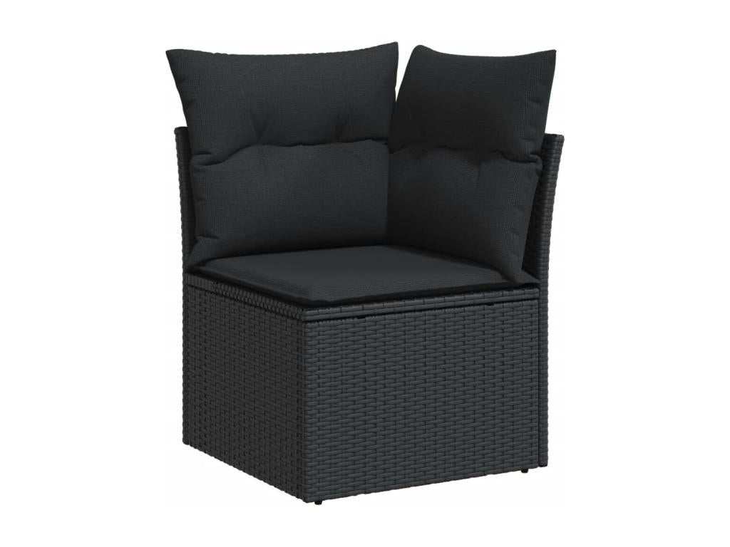 Black Woven Resin Wicker Outdoor Furniture Set - dlz1766461424363