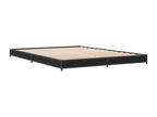 Black Engineered Wood Bed Frame, 140 x 200 cm