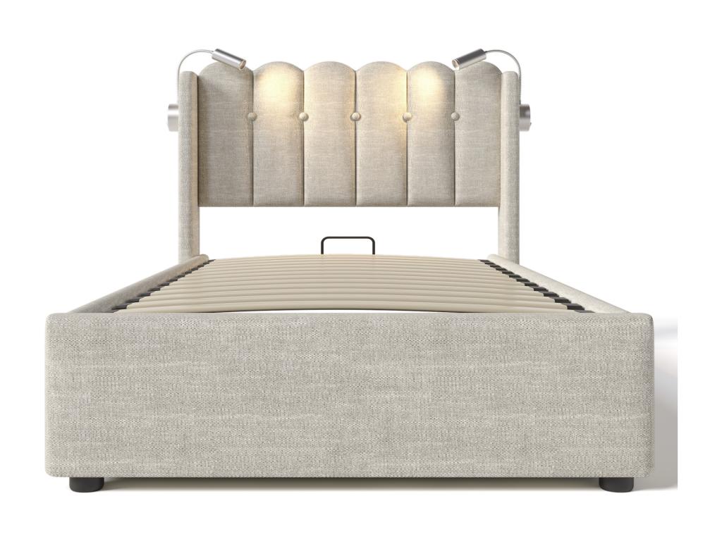 Beige Mattress, 90 x 200 cm