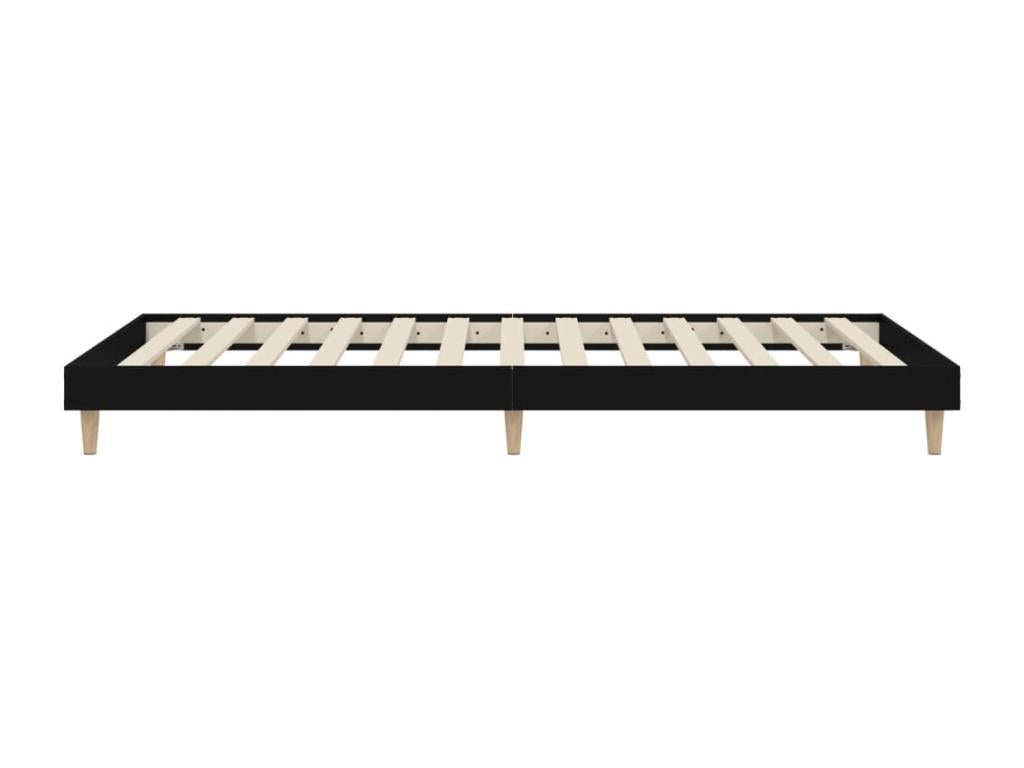 Black Engineered Wood Bed Frame, 90 x 200 cm