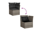 Gray Woven Resin Wicker Outdoor Furniture Set - dlz1766461630538