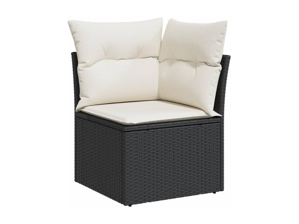 Black Woven Resin Wicker Outdoor Furniture Set - dlz1766461544536