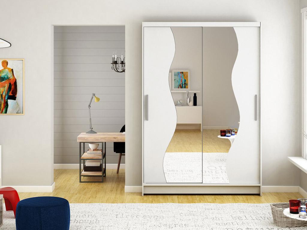 White Wardrobe, 200 x 120 x 58 cm