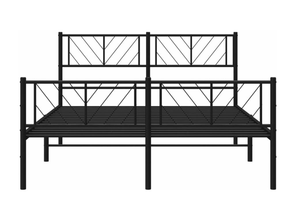 Black Metal Bed Frame, 135 x 190 cm
