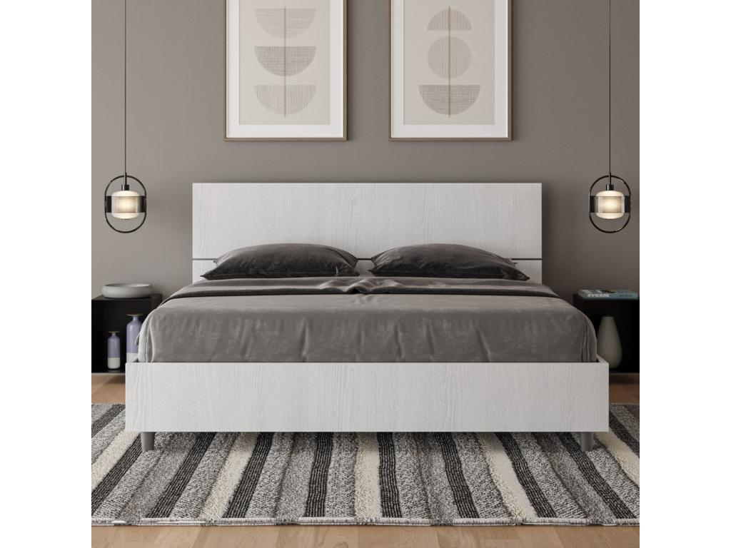 White Bed, 160 x 200 cm