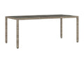 Gray Glass Table, 190 x 90 x 75 cm