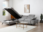 Gray Fabric Sofa Bed