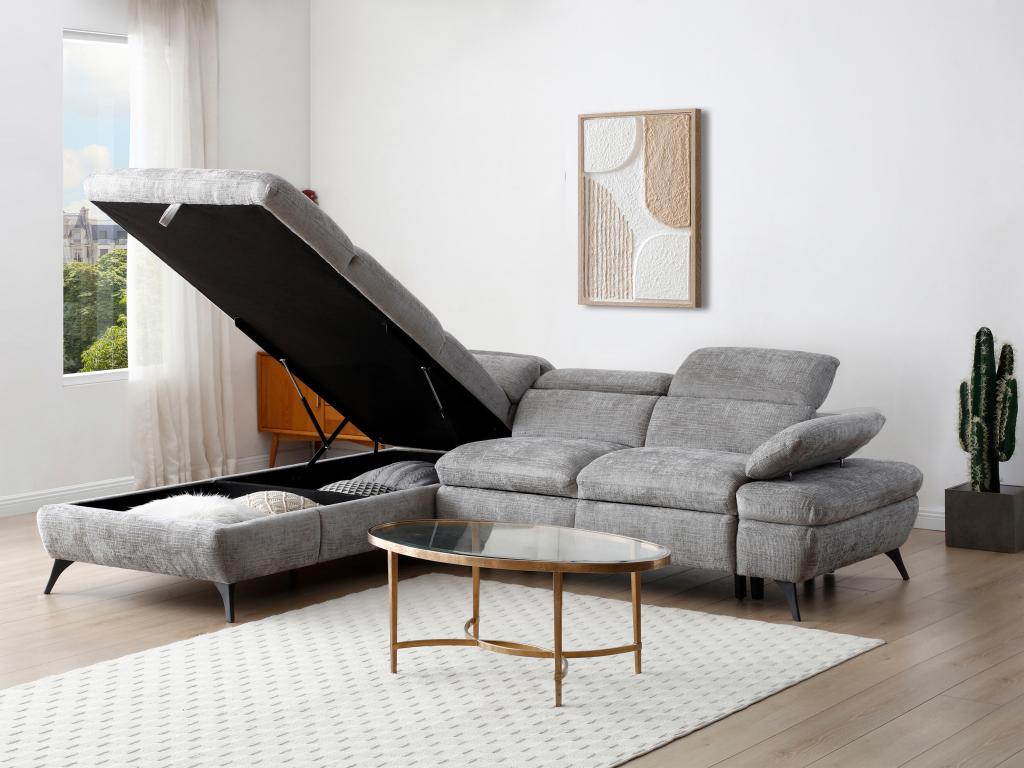 Gray Fabric Sofa Bed