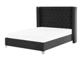 Black Velvet Bed, 180 x 200 cm