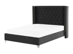 Black Velvet Bed, 180 x 200 cm